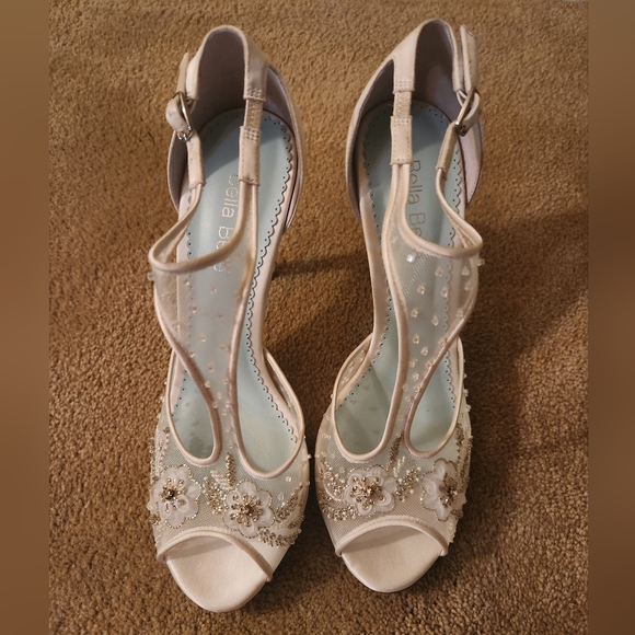 Bella Belle Shoes - Bella Belle Paloma T-strap wedding shoes/heels